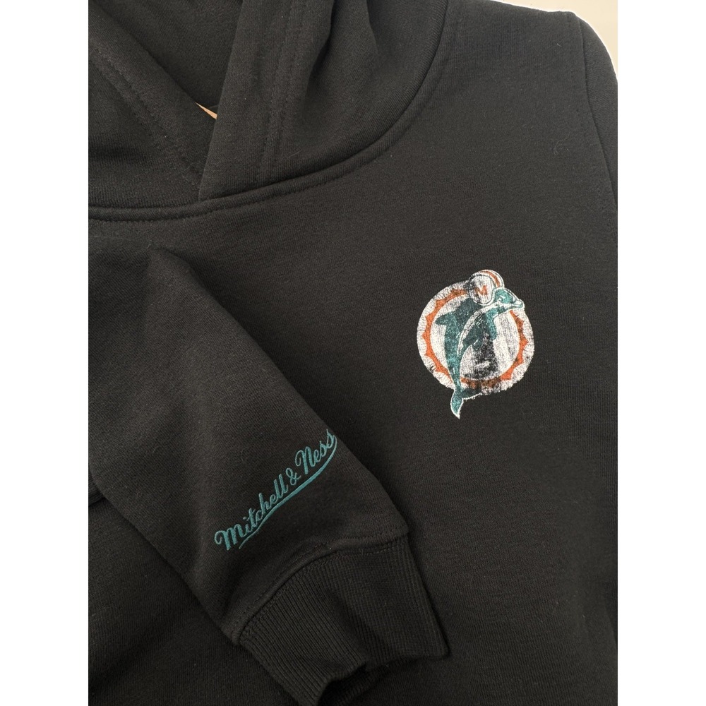 Mitchell & Ness Miami Dolphins Throwbacks Graphic Hoodie Youth 10-12 NWT Medium